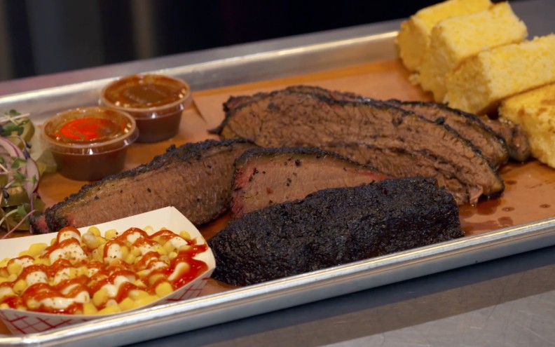 2Fifty Texas Barbeque's Signature Dish: Wagyu Beef Brisket