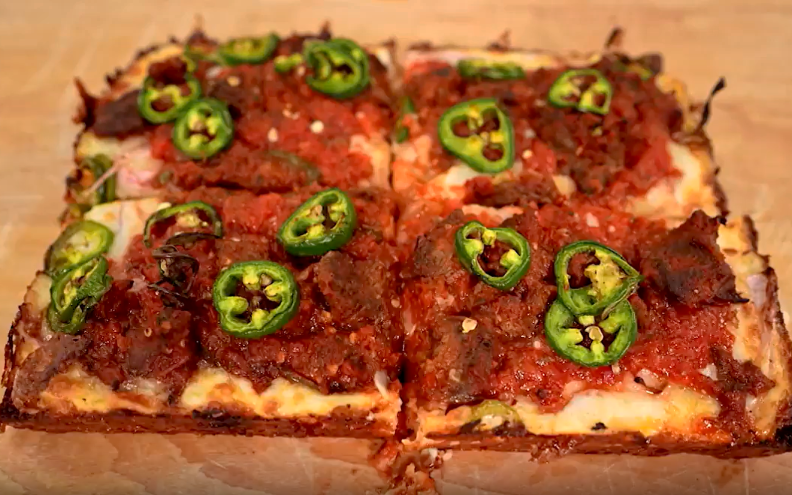 Motown Square Pizza: Habesha Tibs Pizza