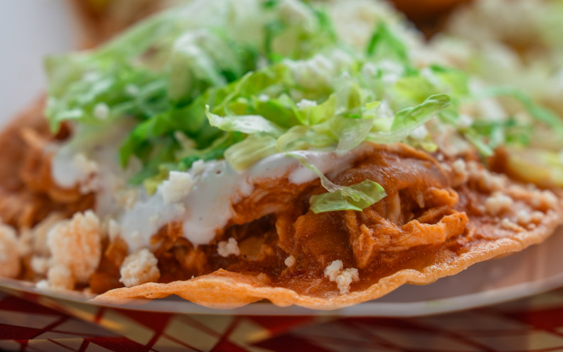 Tostada de Tinga — La Tingeria