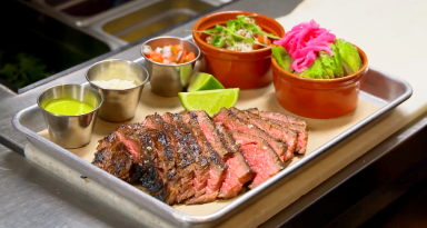 Lulu’s Wine Garden: Carne Asada Tacos