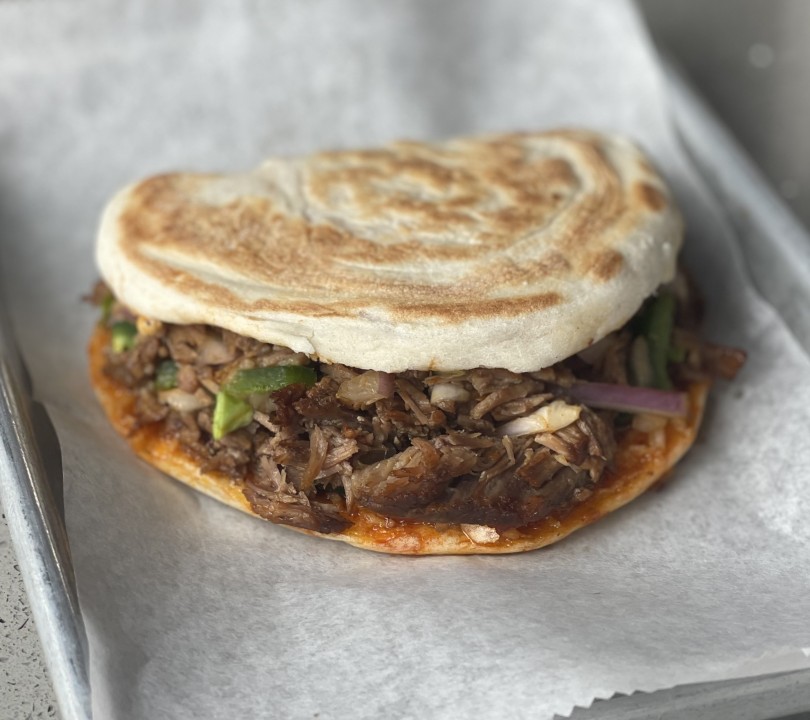 Rou jia mo (Chinese hamburger) at Northwest Chinese Food 