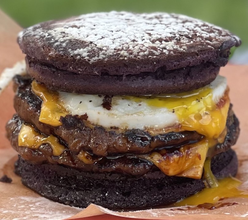 Egg Karne: Ube Breakfast Burger